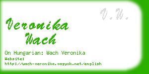veronika wach business card